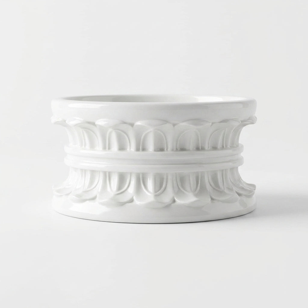 Big Round Base Flower Design Decorative Stand