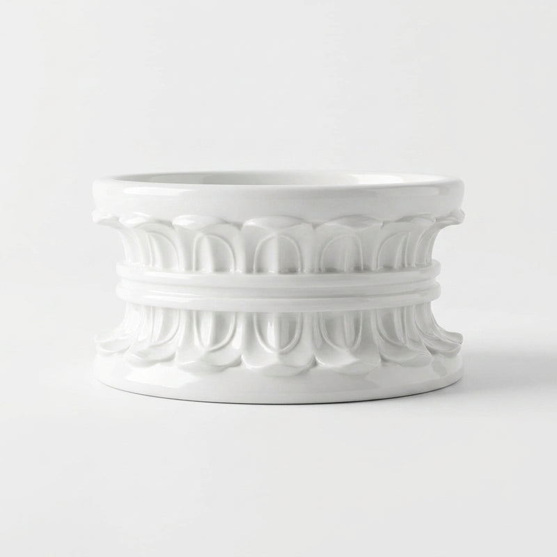 Big Round Base Flower Design Decorative Stand