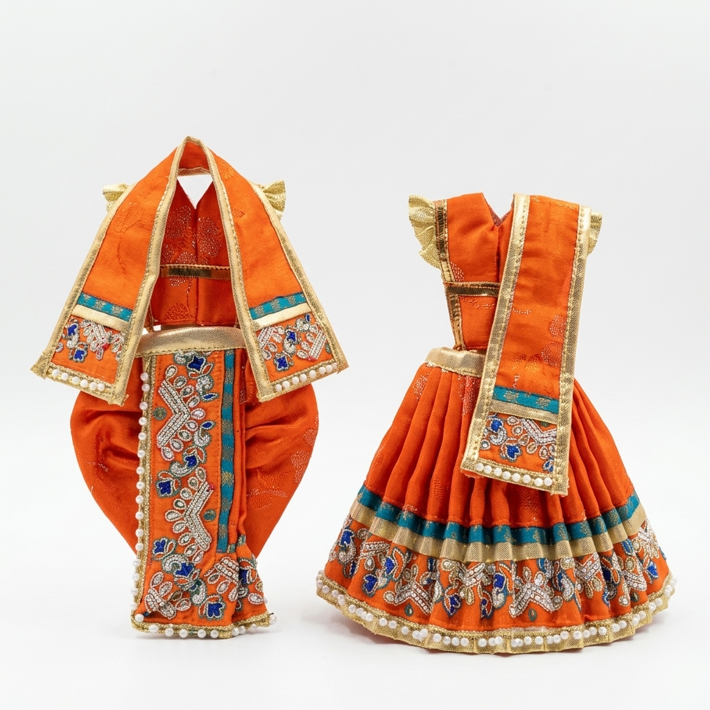 Radha Krishna Deity Dress - 5 inch - 26873