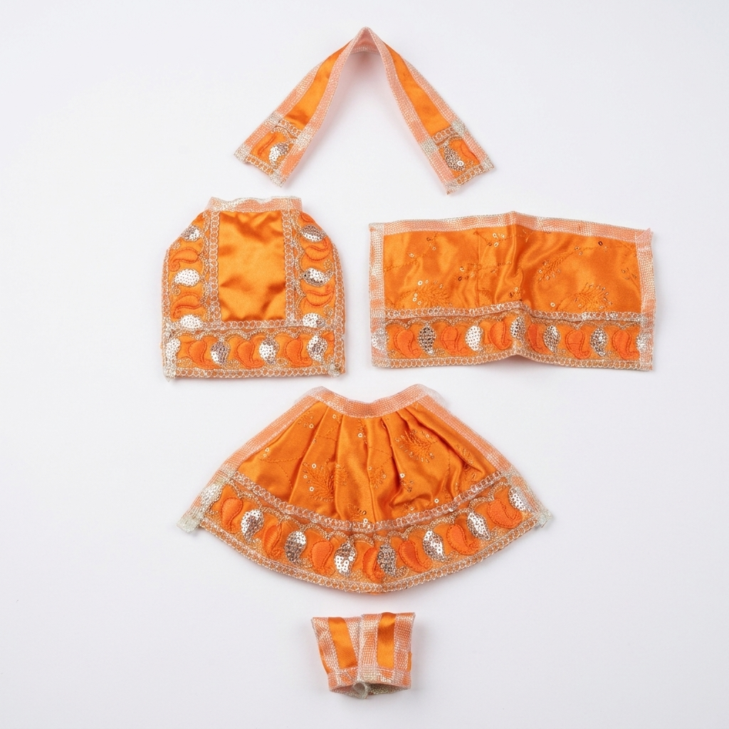 Radha Krishna Deity Dress - 3 inch - 32157