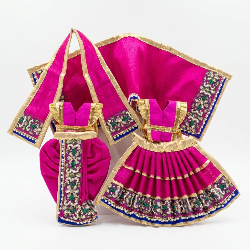 Radha Krishna Deity Dress - 5 inch - 33309