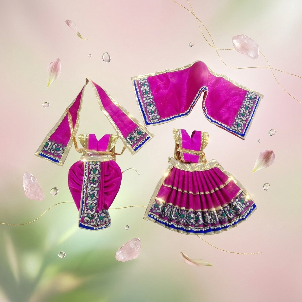 Radha Krishna Deity Dress - 5 inch - 33309
