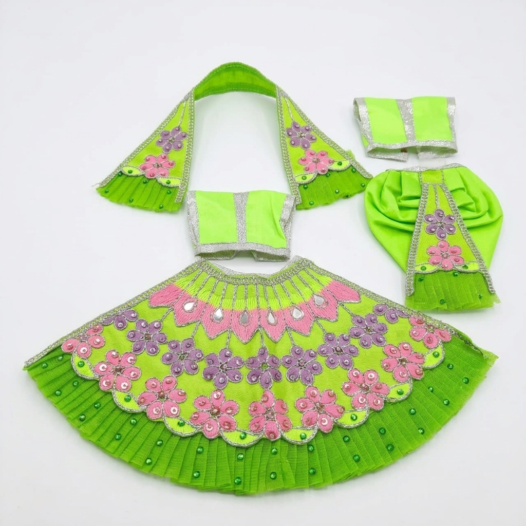 Radha Krishna Deity Dress - 5 inch - 40698
