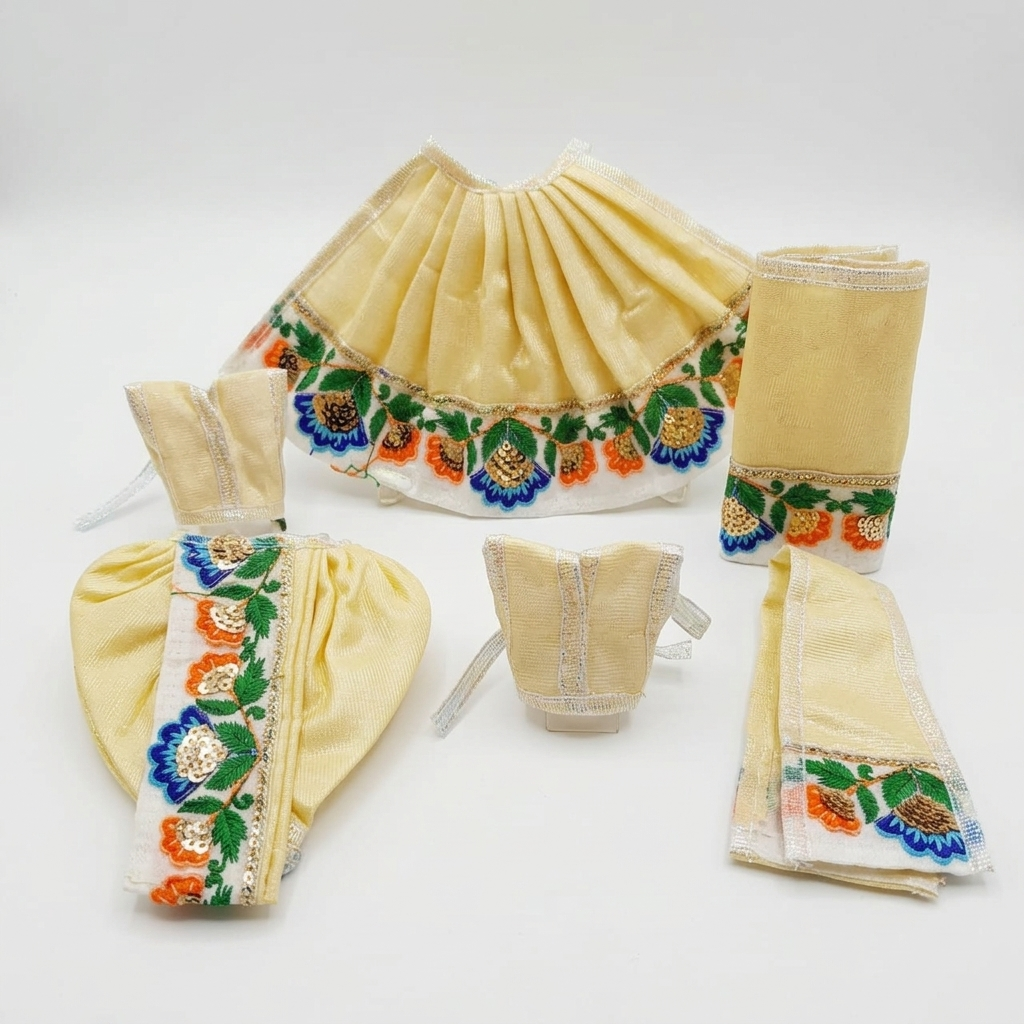 Radha Krishna Deity Dress - 5 inch - 40701