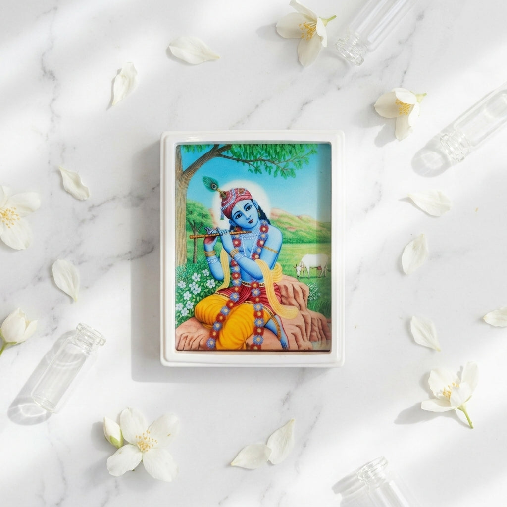 LED Colour Lamp 80 Krishna  – Decorative Spiritual Light