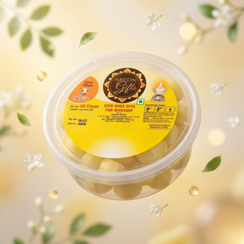 Cow Ghee Diamond Ready Diya Wicks (Pack of 60)