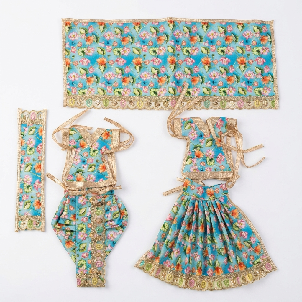Radha Krishna Deity Dress - 7 inch - 60020