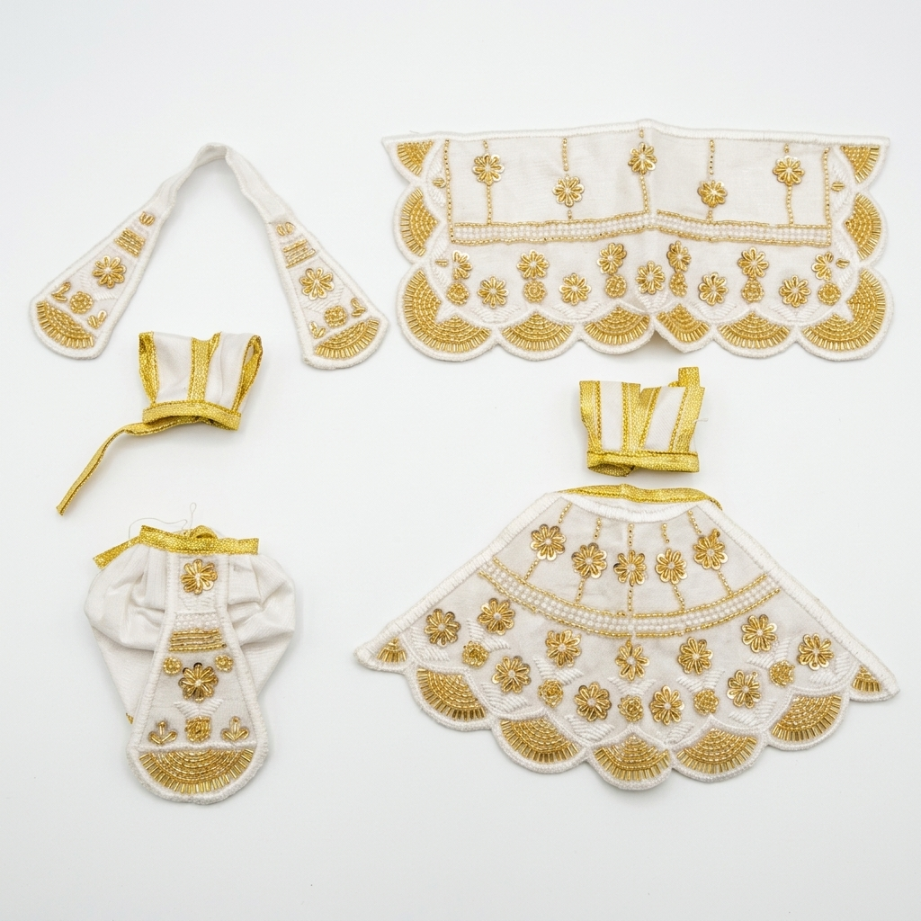 Radha Krishna Deity Dress - 4 inch - 61035