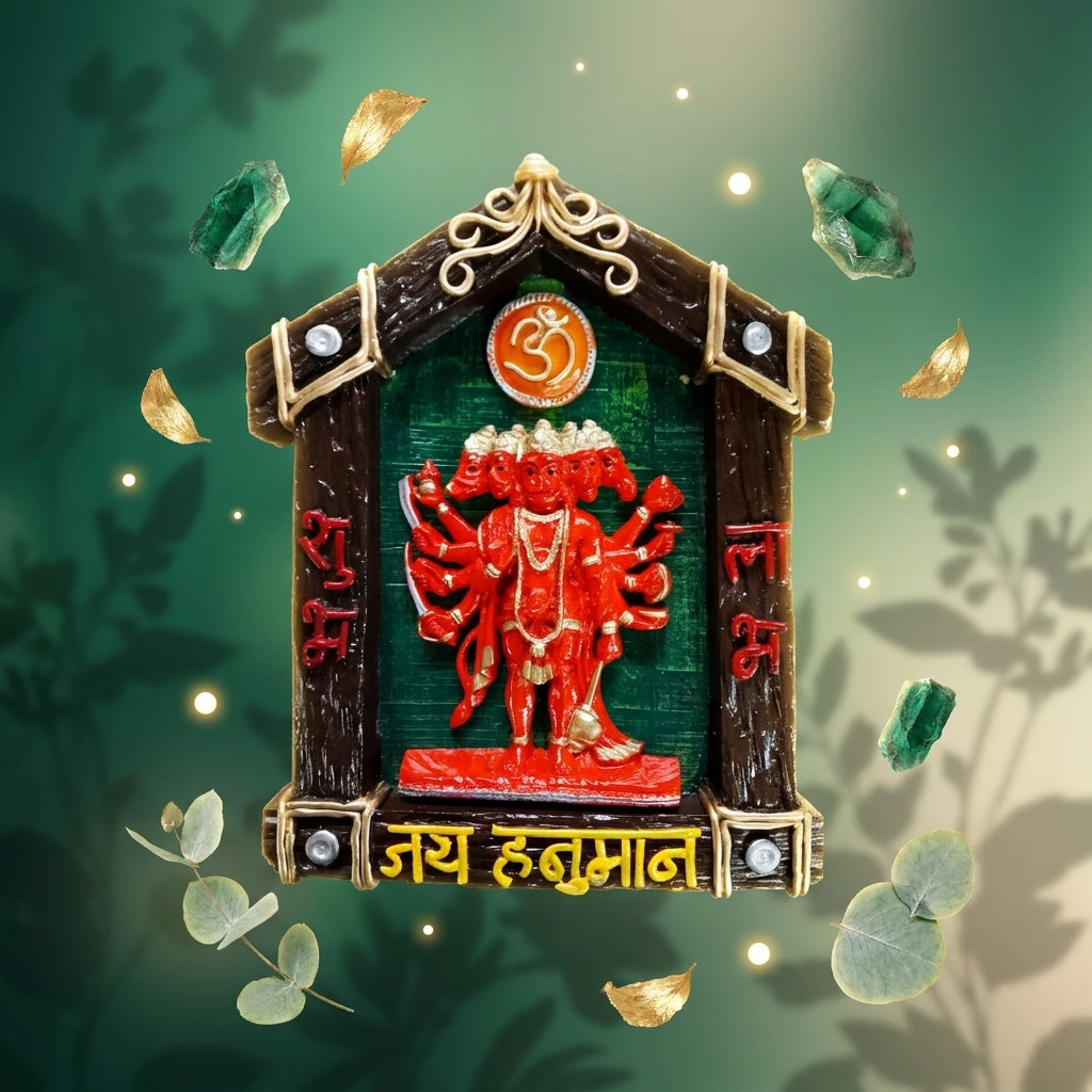 PANCHMUKHI HANUMAN WALL HANGING HOUSE 11 INCH BS