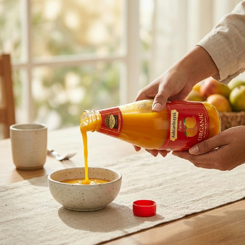 AVF Pure Mango Aamras – 1000ml Pack of Traditional Indian Mango Treat