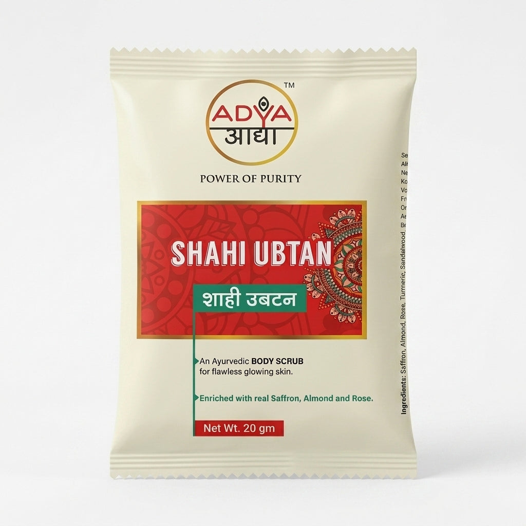 ADYA  Ubtan Shahi  20 GM : Herbal Face & Body Pack