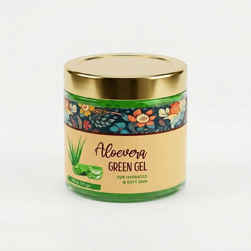 Aloe Vera Green Gel: Soothing & Hydrating Skin Formula