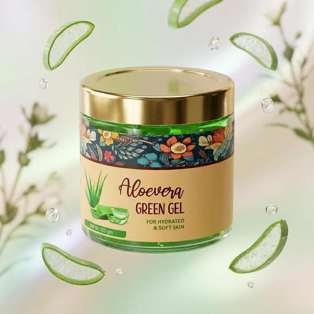 Aloe Vera Green Gel: Soothing & Hydrating Skin Formula