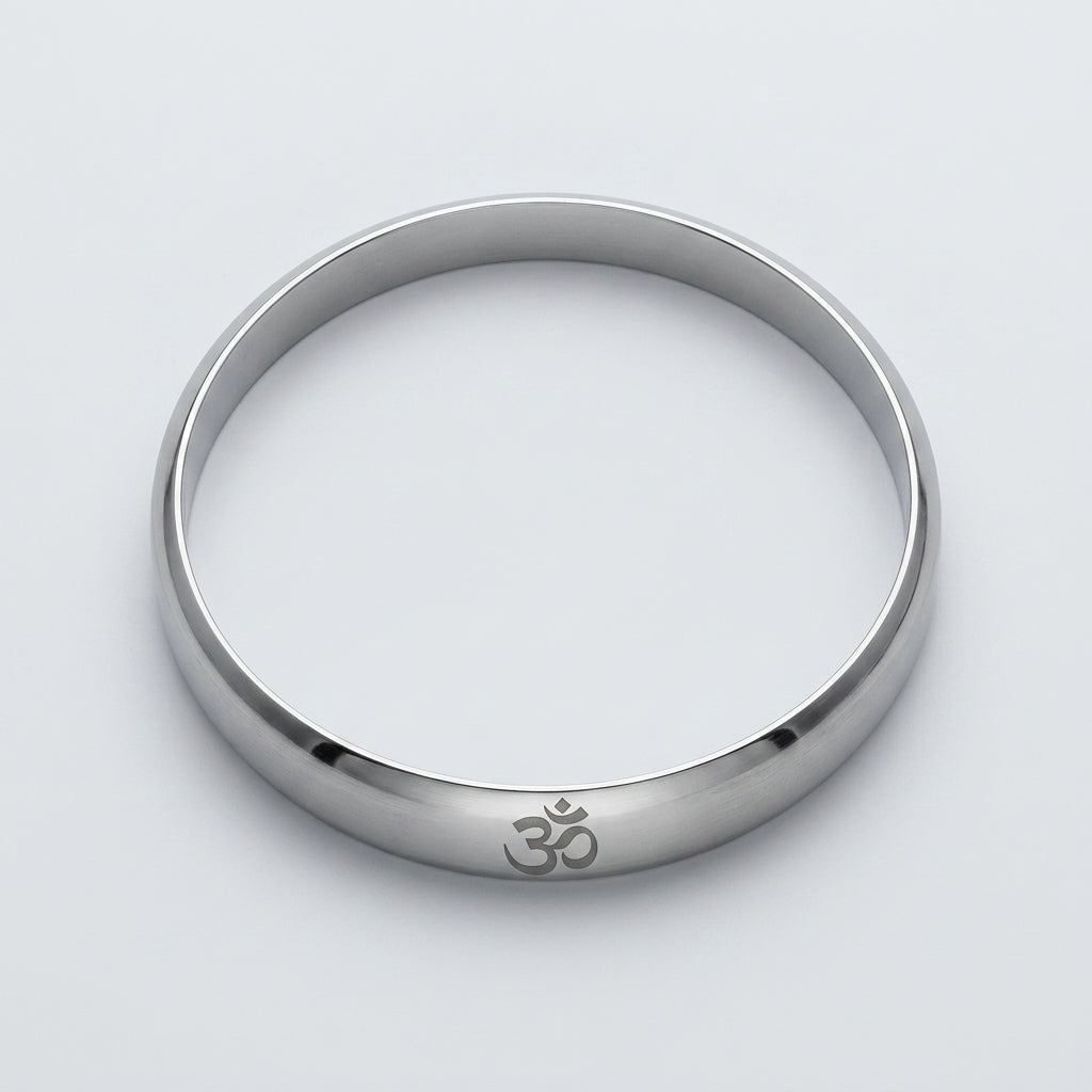 Steel Om Print Kada – Spiritual Wrist Kada 2 X 6
