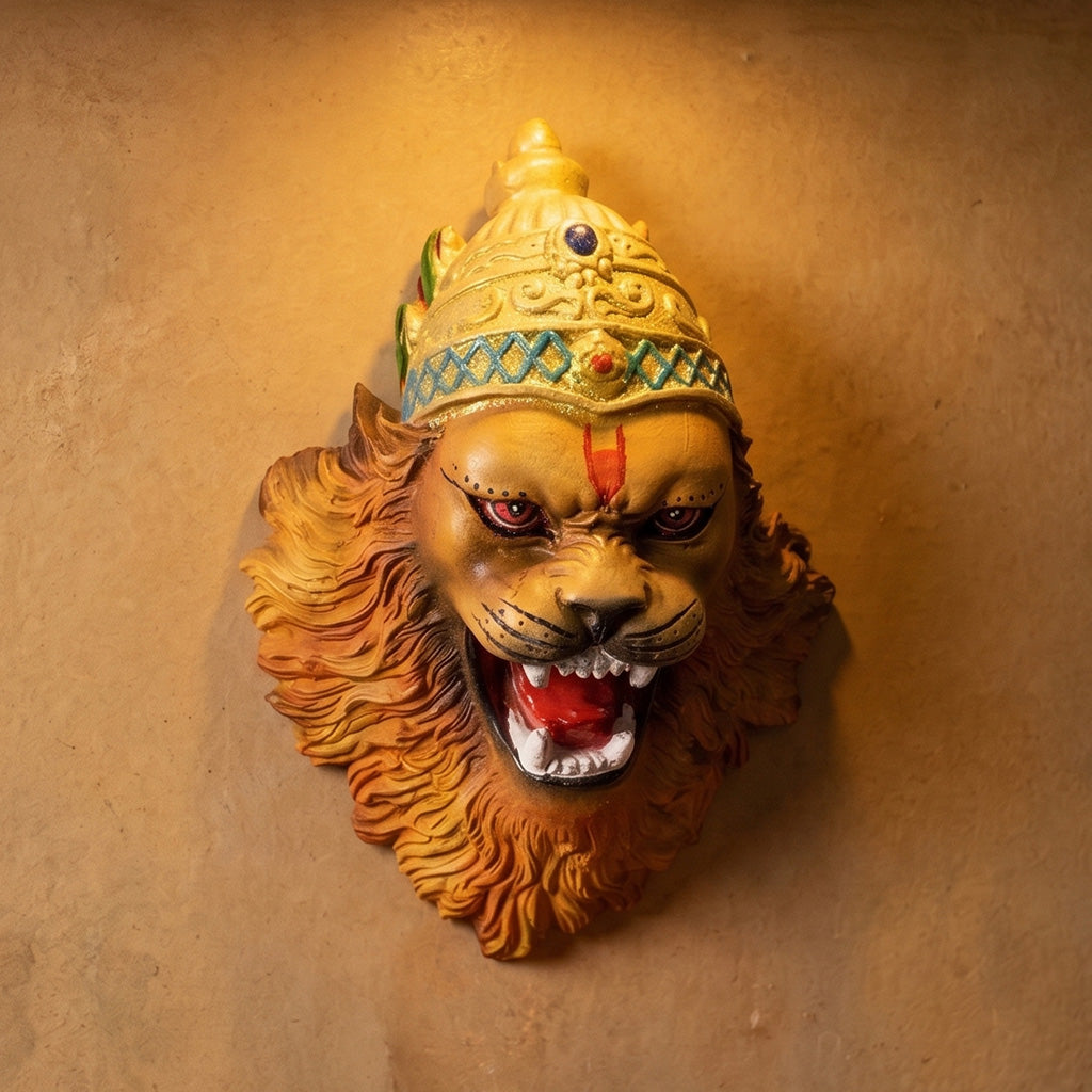 Narsimha Bhagvan Face Wall Hanging