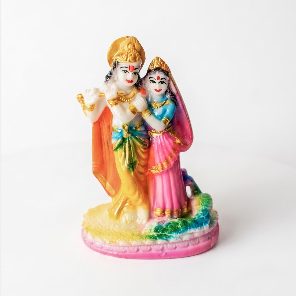 Radha Krishna Peacock ( 4 inch )