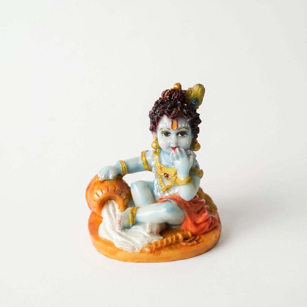 Krishna Makhan Sitting ( 4 inch )