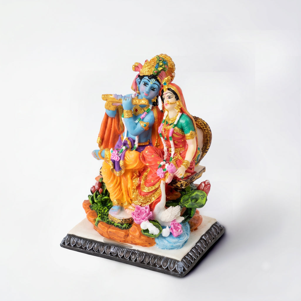 Sitting Radha Krishna