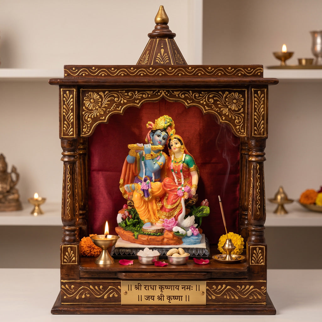 Sitting Radha Krishna
