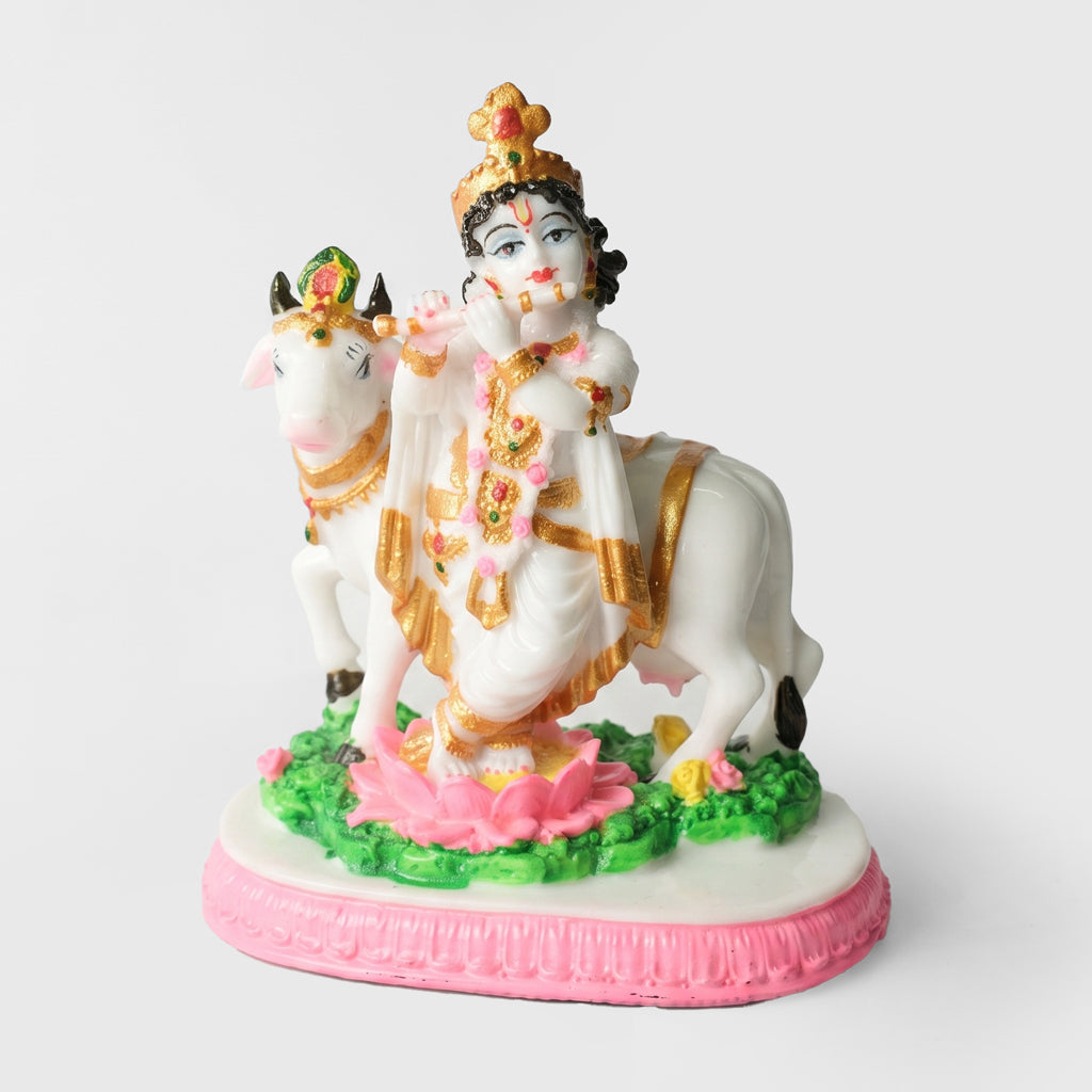 Krishna With Cow ( 6 inch )
