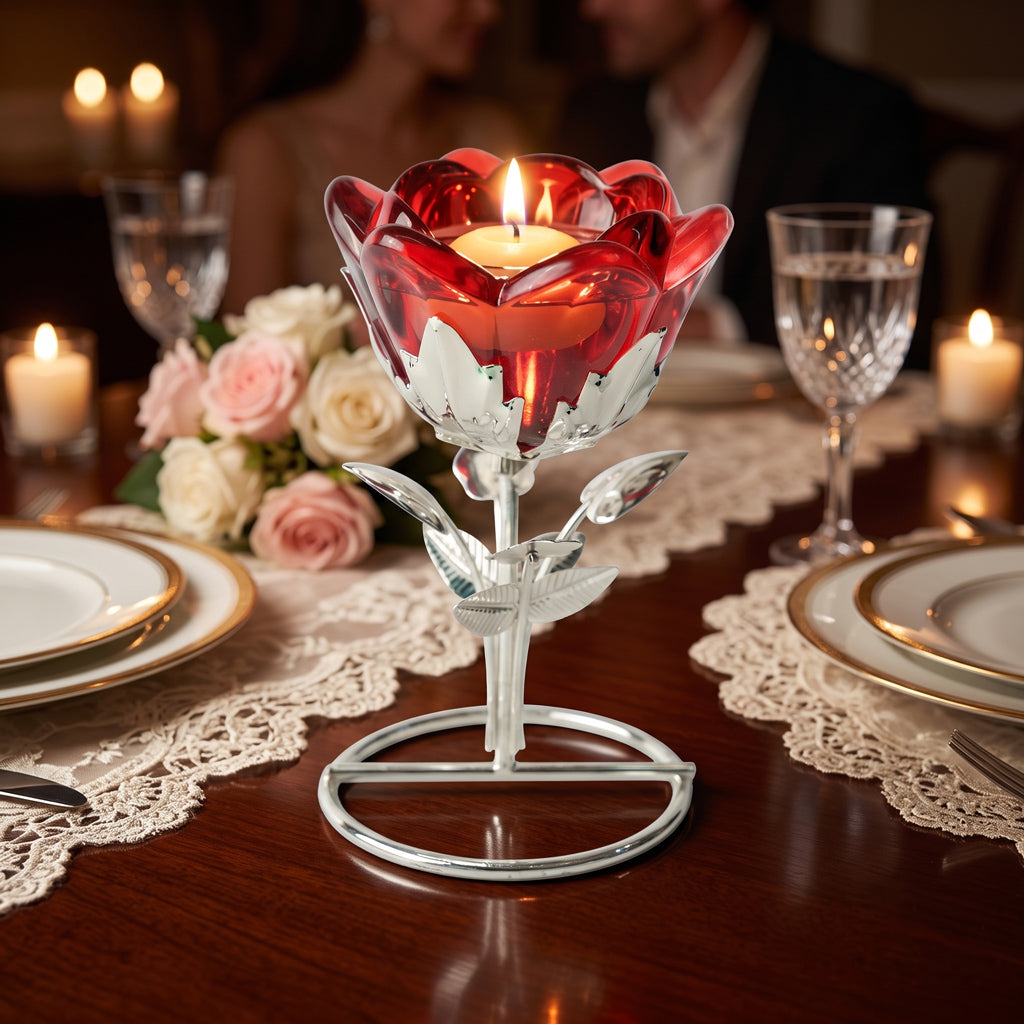Stand Candle Rose