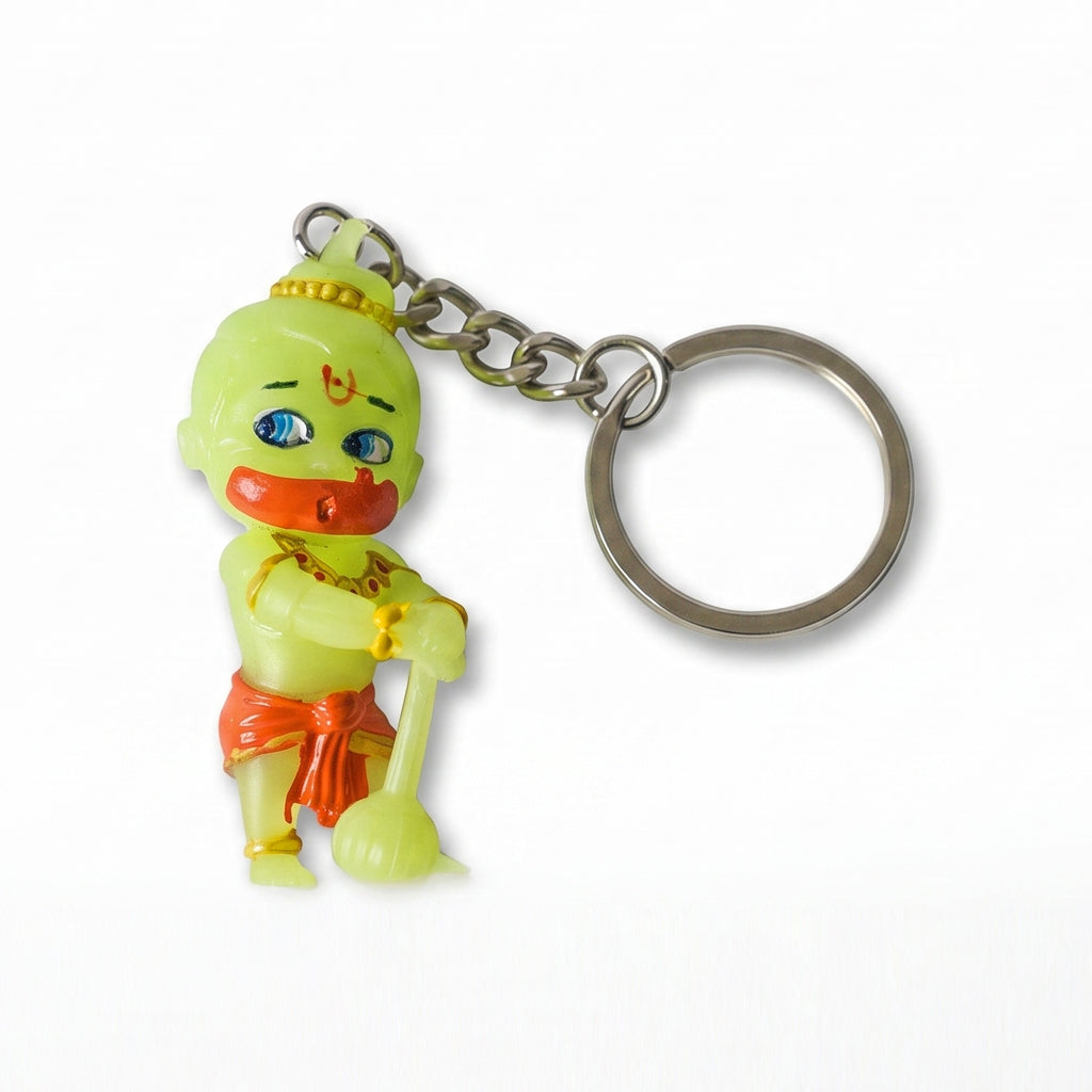 Keychain Hanuman ( Glow in Dark )