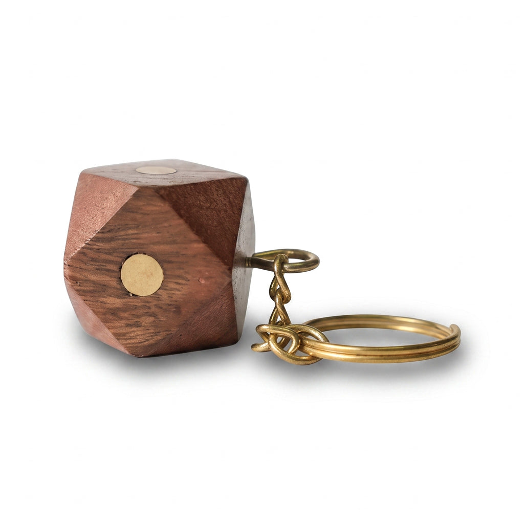 Keychain Wooden Diamond