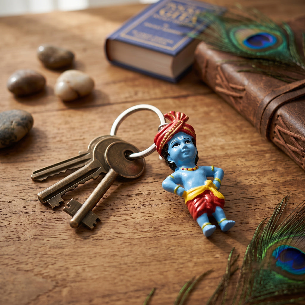 Keychain Krishna Turban