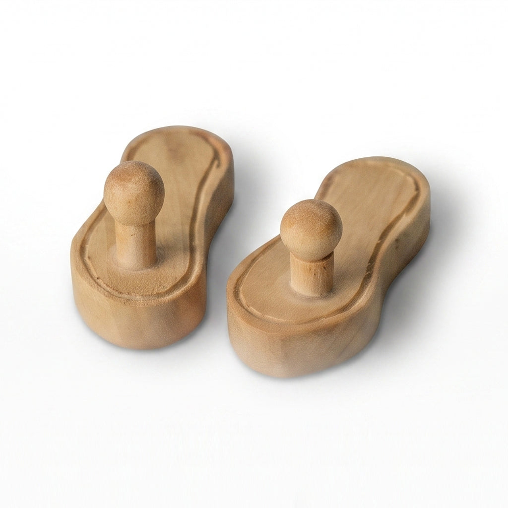 Khadau (Charan Paduka) Wooden ( 1 inch )