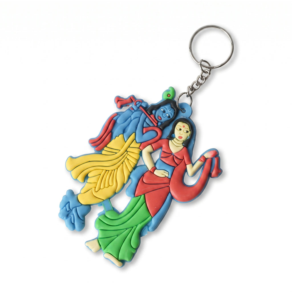 Keychain Radha Krishna Rubber