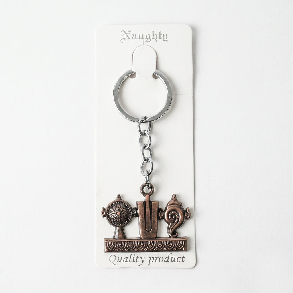 Keychain Tilak Shankh Chakra