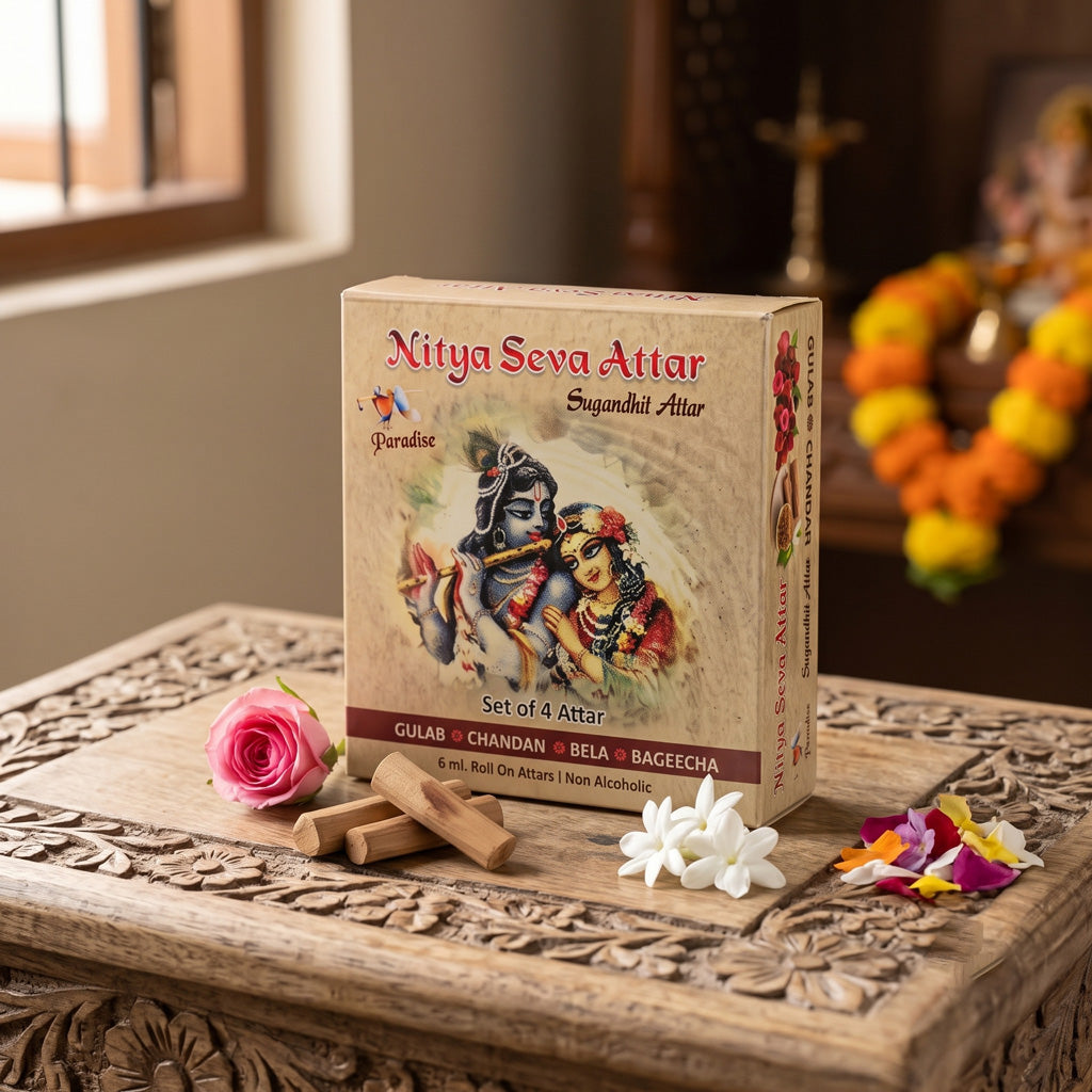 Attar Seva Roll On ( Set of 4 Attar )