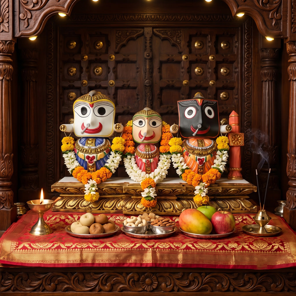Large Jagannath Swami On Heavy Base ( Polyfiber )