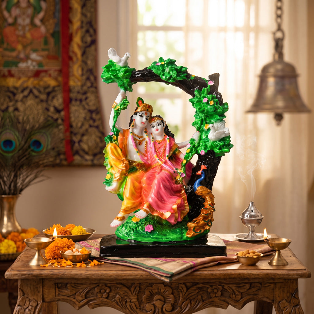 Radha Krishna Jhula ( 9 inch )