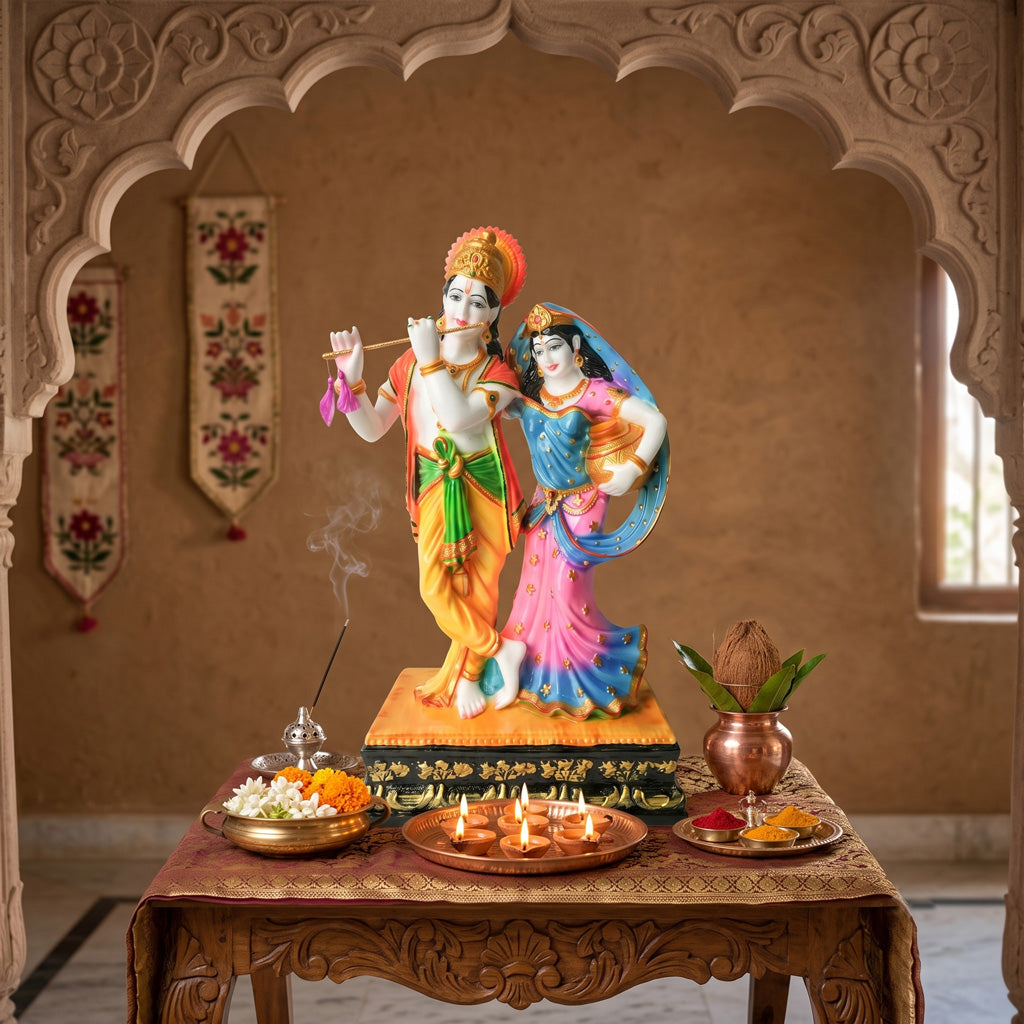 Radha Krishna Ghaghar ( 18 inch )