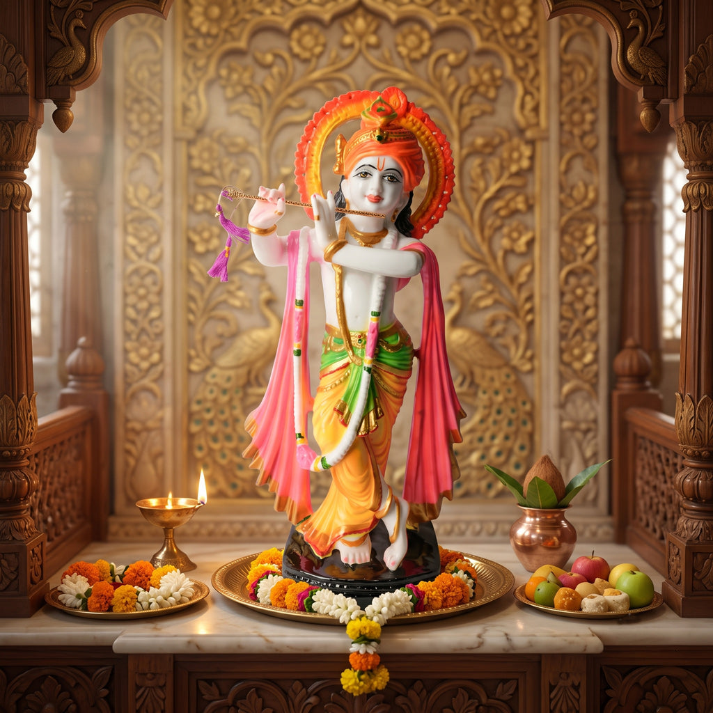 Krishna Standing Feta ( 15 inch )