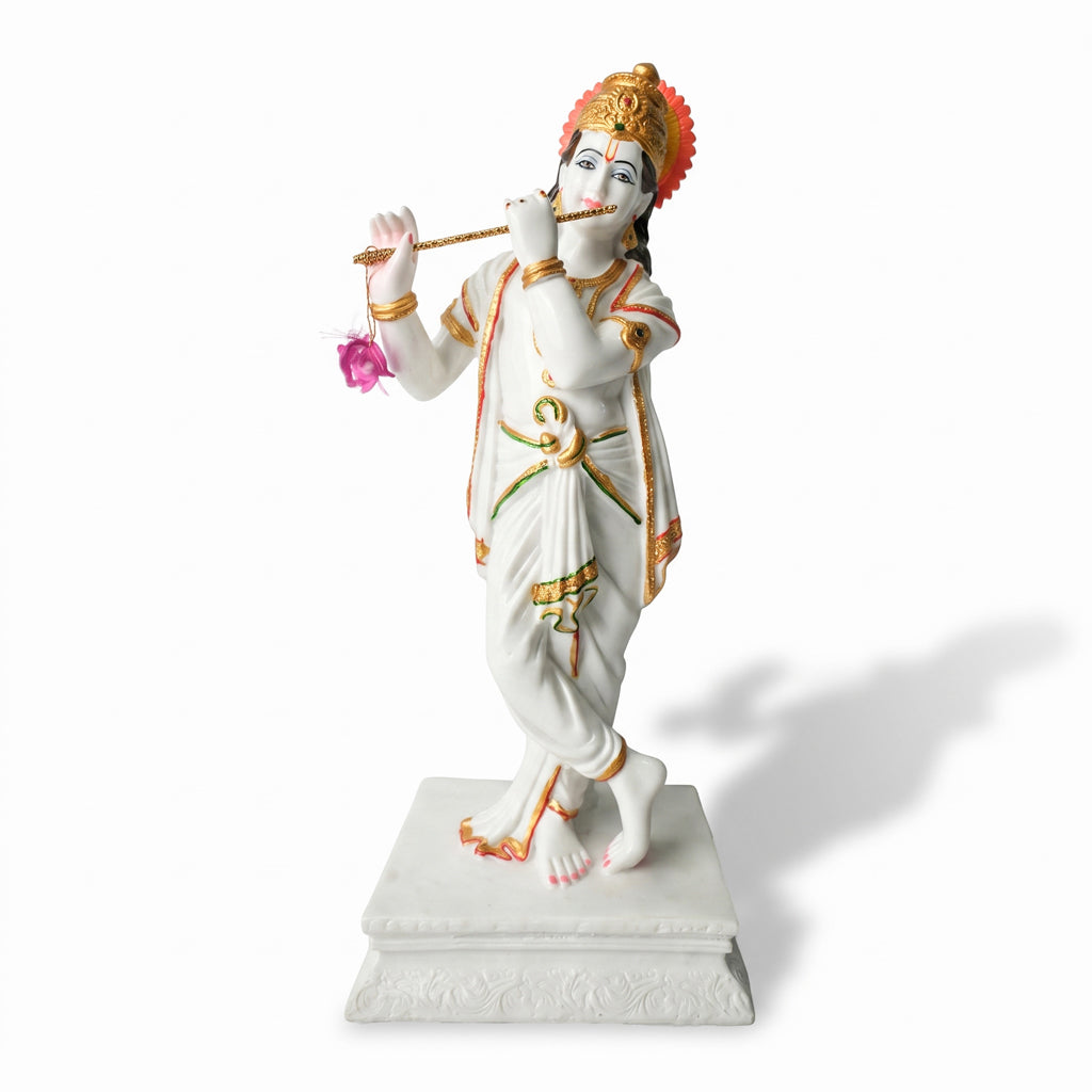 Krishna Single Marble Jewelry Gold ( 17 inch )