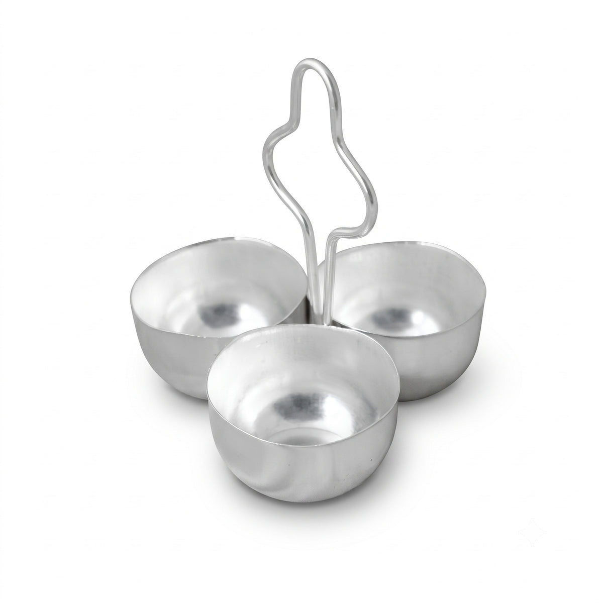 Koeri Mini Triple Mukha ( Silver Plated )