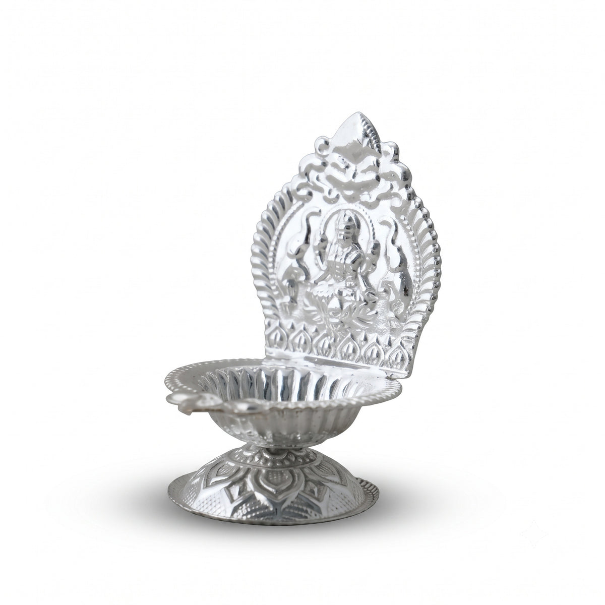 Diya Pooja Laxmi ( Silver Plated )