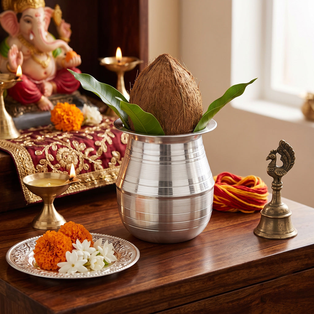 Marwari Loti Medium ( Silver Plated )