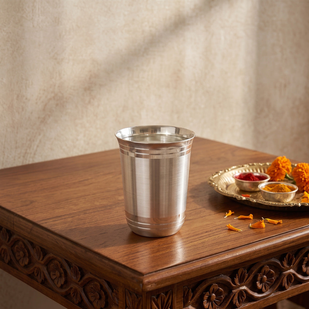 Glass New Bailly Small ( Silver Plated )