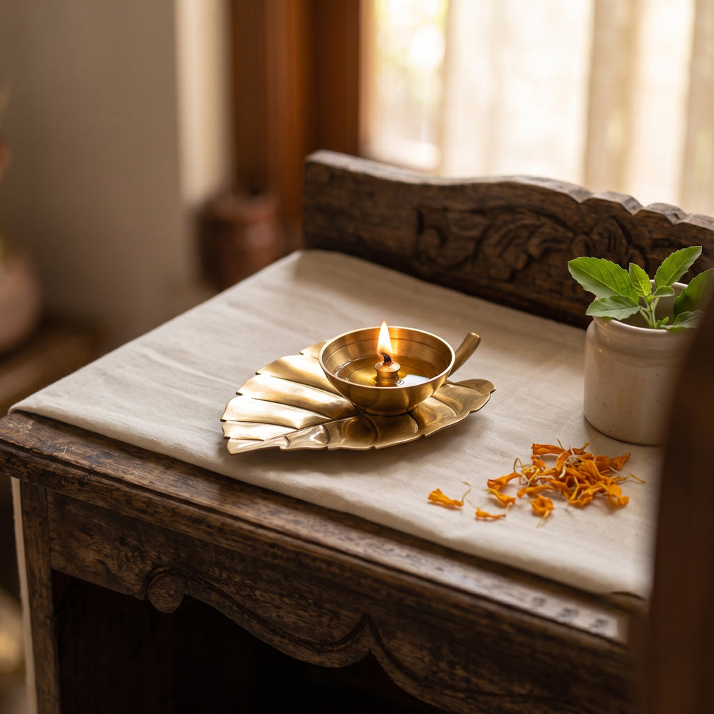 Diya Leaf Arti 2