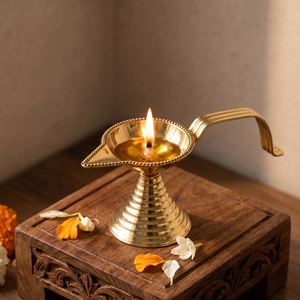 Diya 2 Emboss Aarti Brass 0