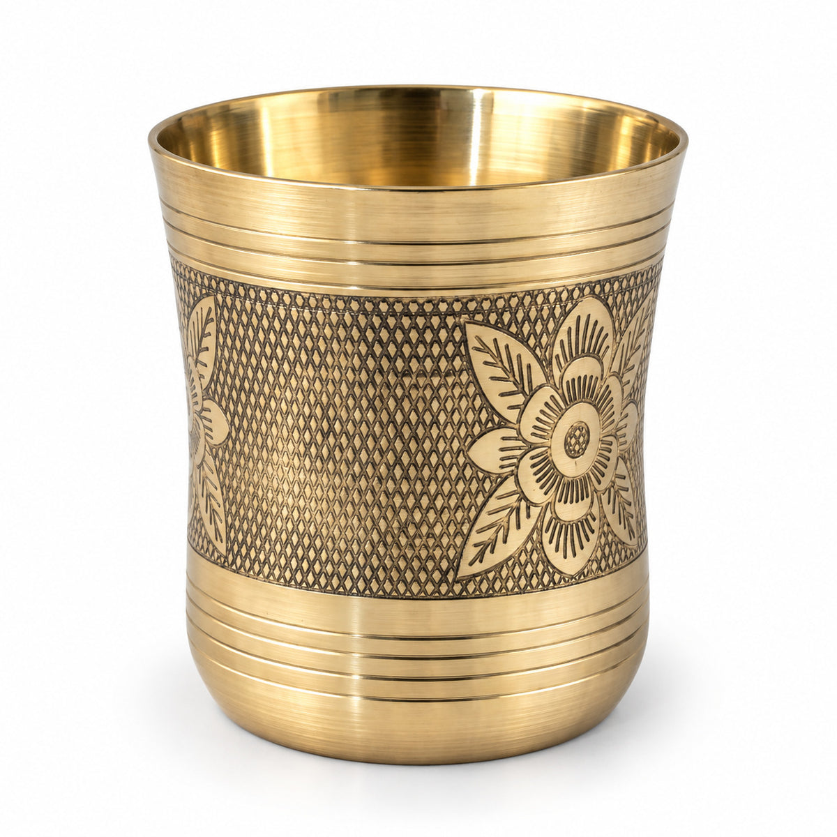 Glass Brass Diamond ( 4 inch )