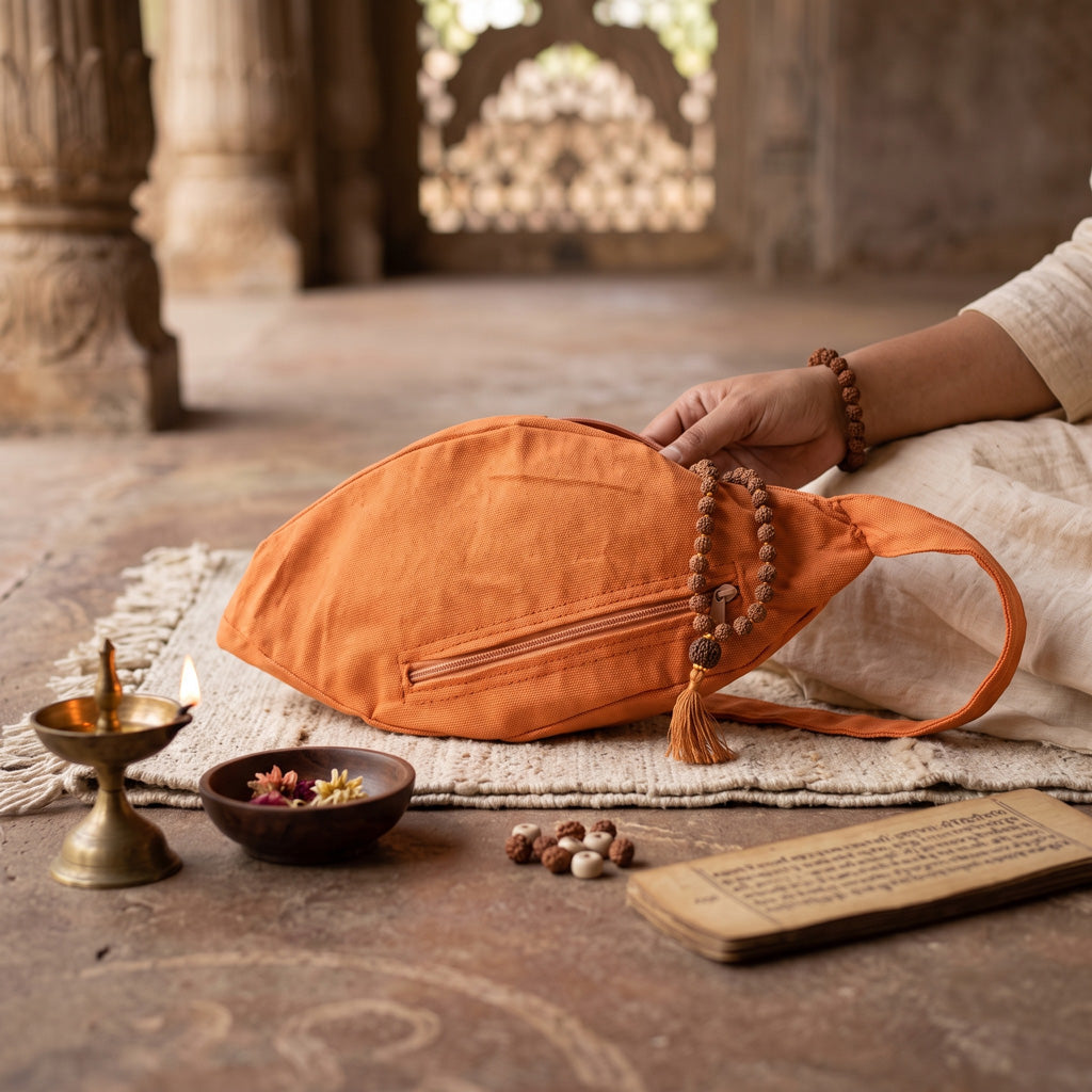 Bead Bag Saffron Two Zip
