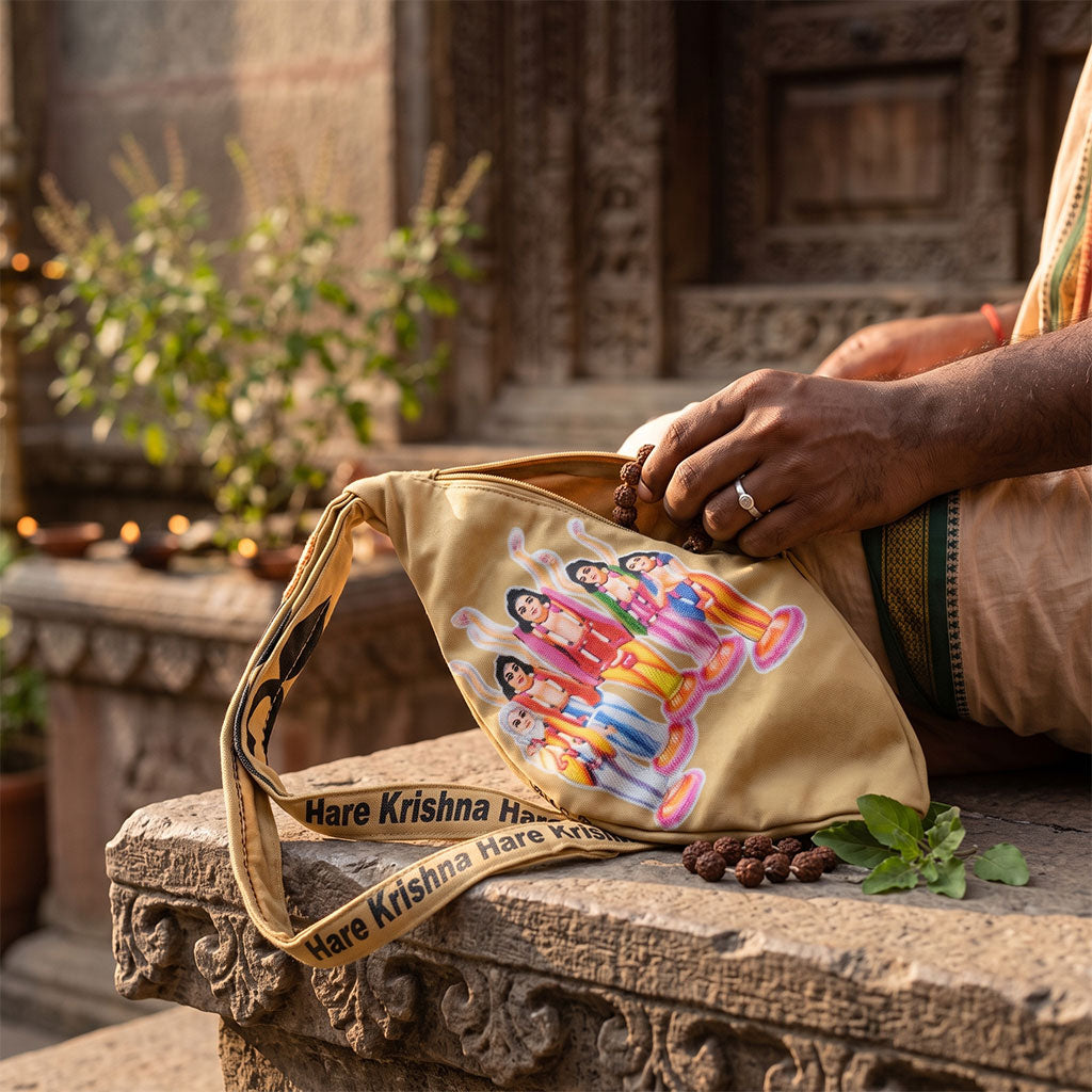 Three Side Digitally Printed Spiritual Japa Mala Bead Bag