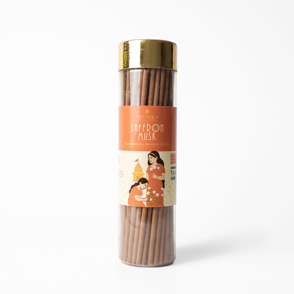 Dhoop Stick Bambooless Saffron Musk ( 150 Gram )