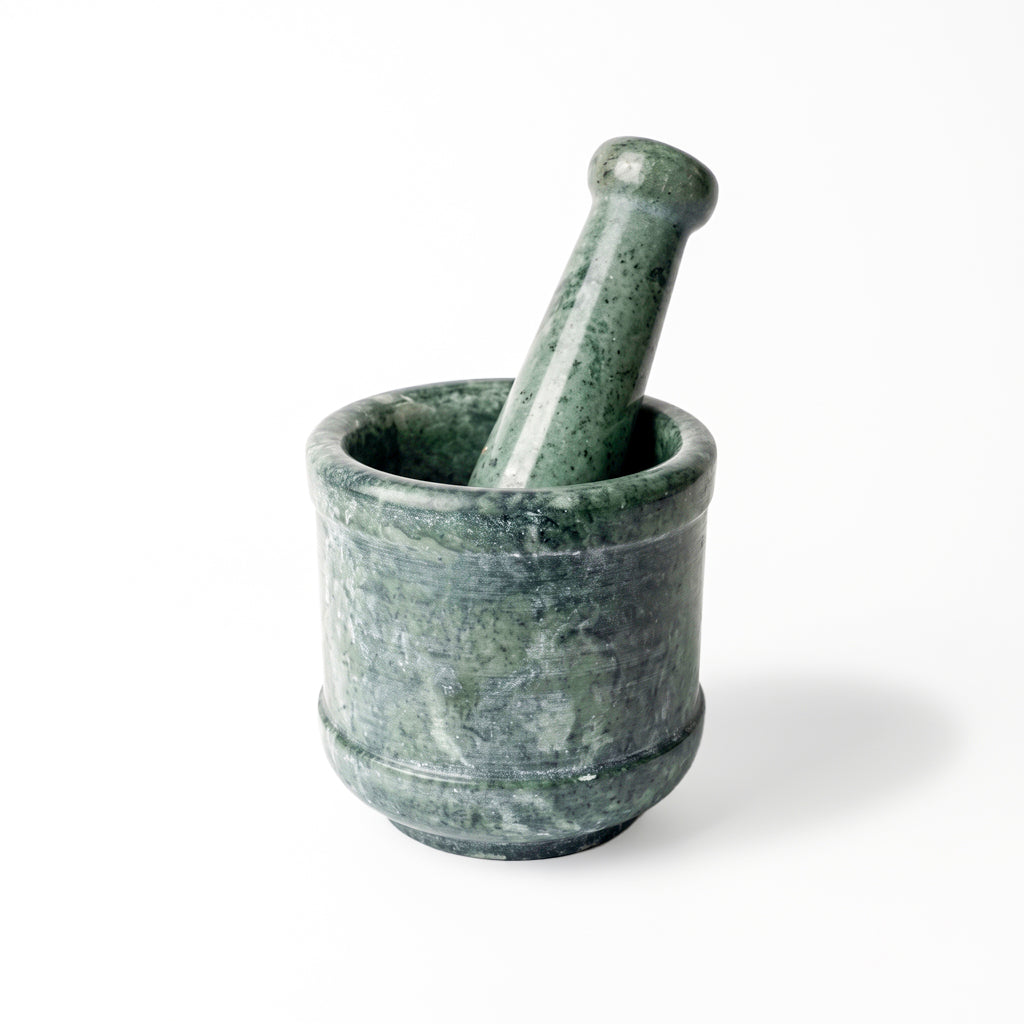 Green Marble Khalabatta ( 6 inch )