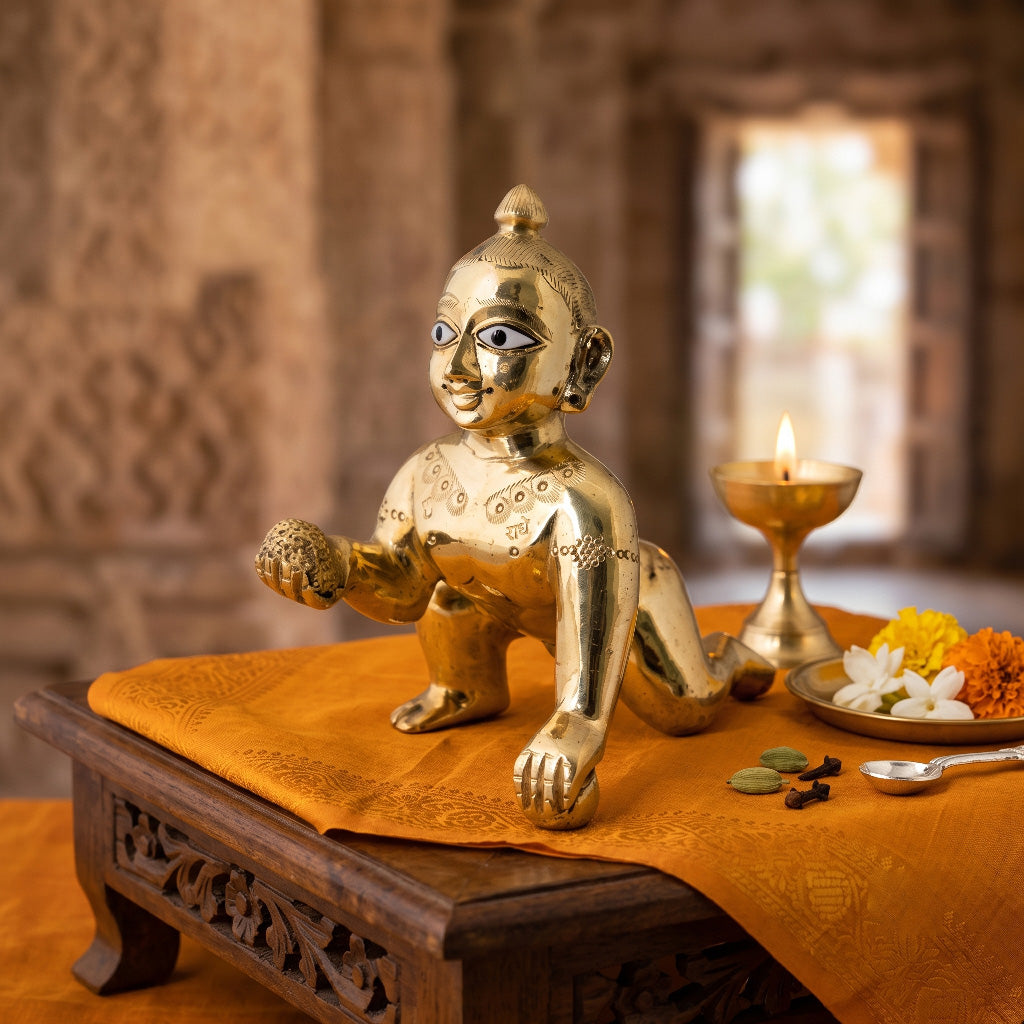 Laddu Gopal Deity - ( 5 inch )