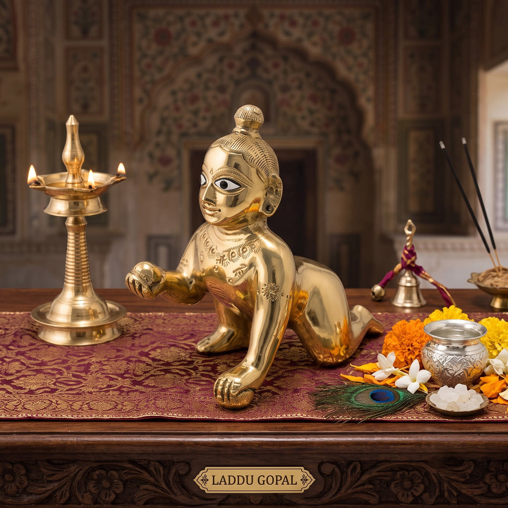 Laddu Gopal Deity - ( 4 inch )